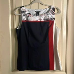 White House Black Market Color-block Sleeveless Tank